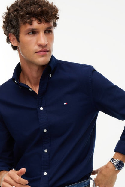 Tommy Hilfiger 35774 Regular Fit Heritage Oxford Shirt Carbon Navy
