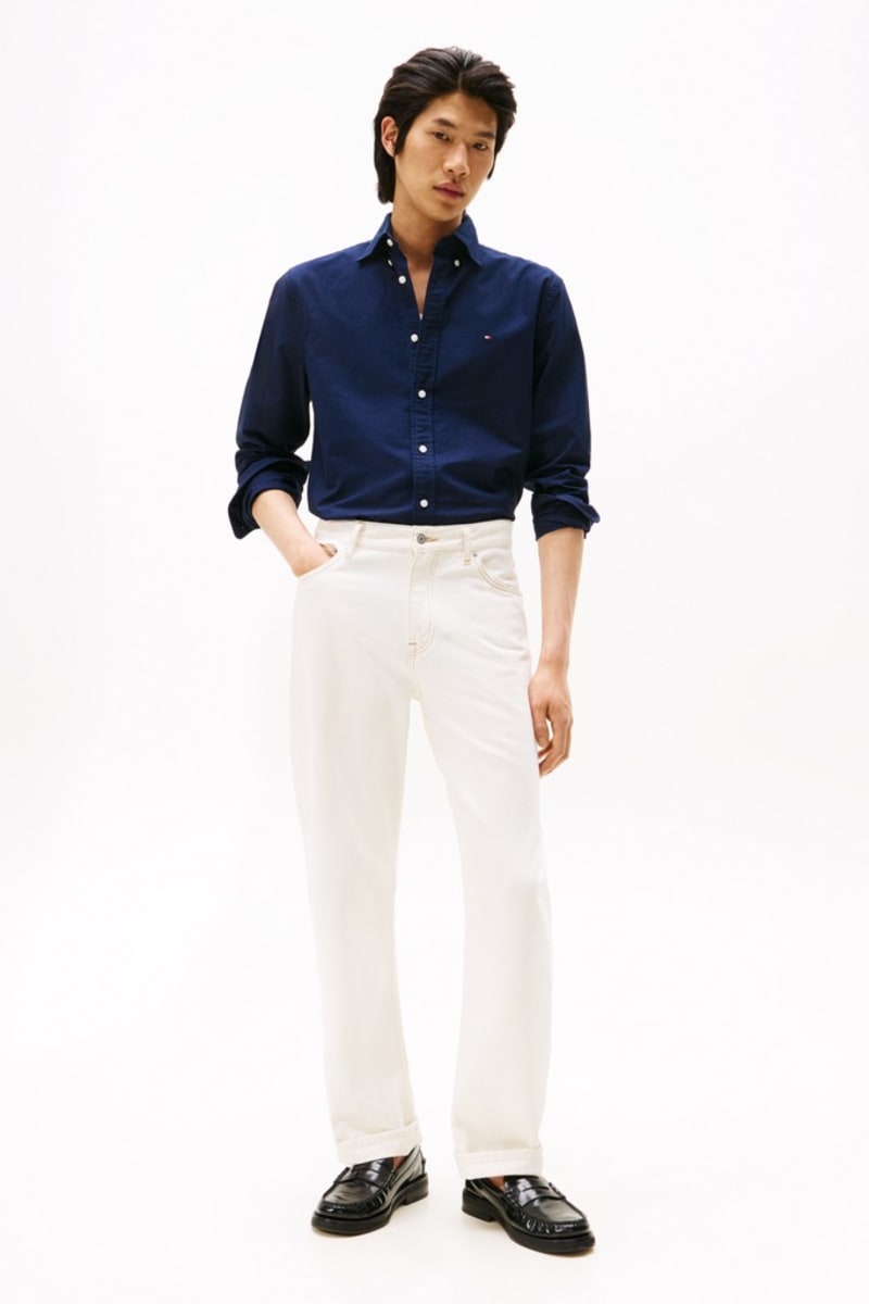 Tommy Hilfiger 35774 Regular Fit Heritage Oxford Shirt Carbon Navy