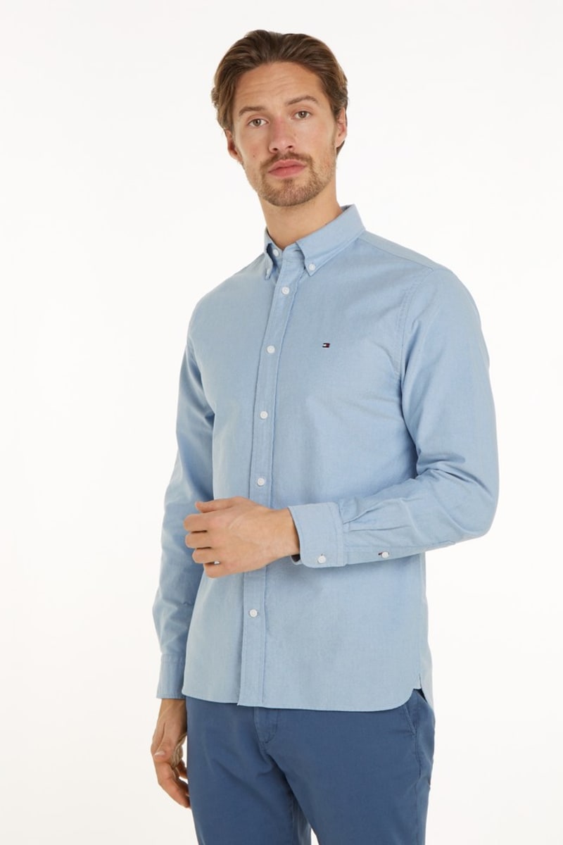 Tommy Hilfiger 35774 Regular Fit Heritage Oxford Shirt Aegean Sea