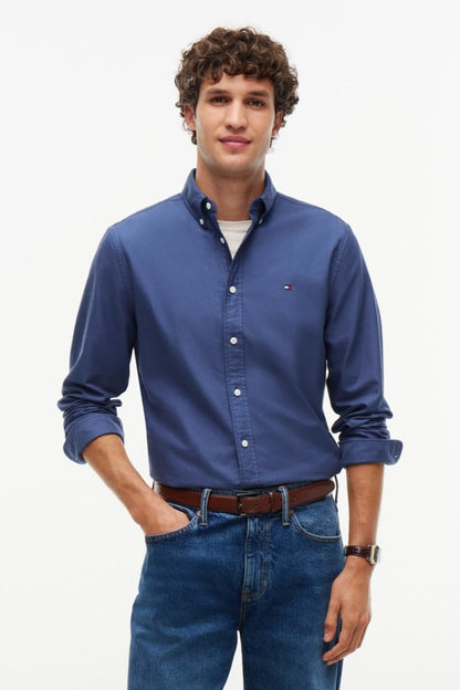 Tommy Hilfiger 35774 Regular Fit Heritage Oxford Shirt Aegean Sea