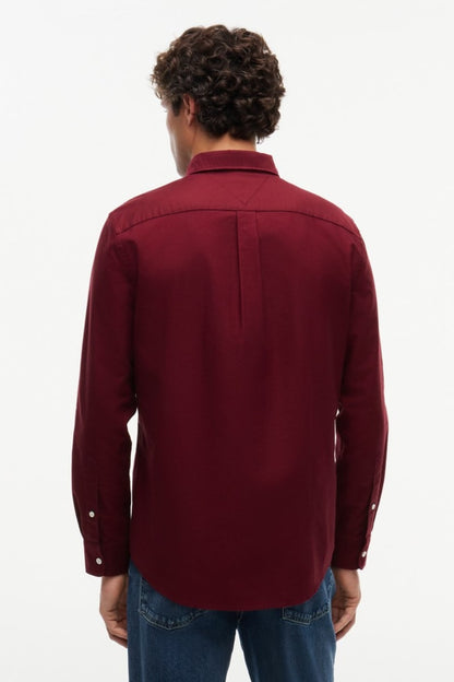Tommy Hilfiger 35774 Regular Fit Heritage Oxford Shirt Burgundy