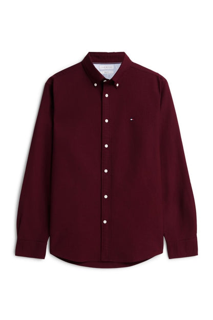 Tommy Hilfiger 35774 Regular Fit Heritage Oxford Shirt Burgundy