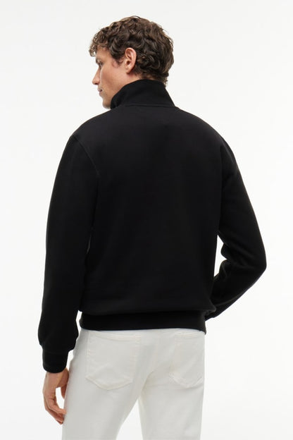 Tommy Hilfiger 37233 Regular Fit Essential Fleece Quarter Zip Sweatshirt Black