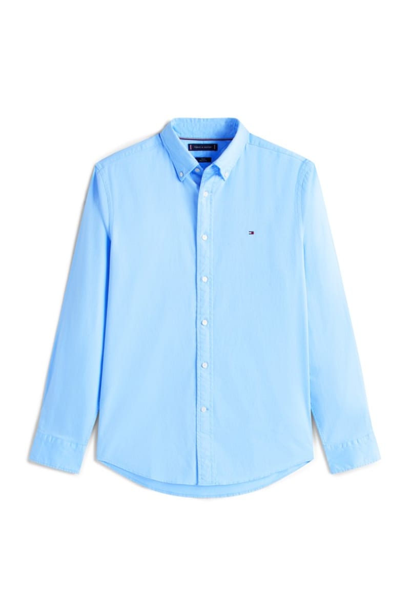 Tommy Hilfiger 40469 Regular Fit Flex Flannel Shirt Vessel Blue