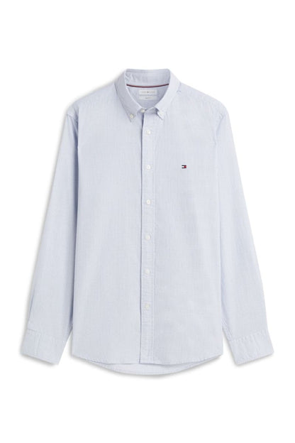 Tommy Hilfiger 44600 Dobby Structure Regular Fit Shirt Sweet Blue