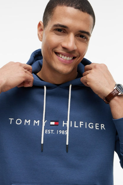 Tommy Hilfiger 11599 Logo Hoodie Aegean Sea