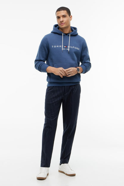 Tommy Hilfiger 11599 Logo Hoodie Aegean Sea