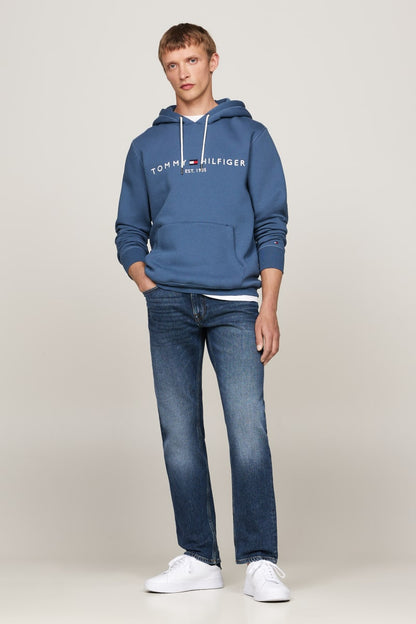 Tommy Hilfiger 11599 Logo Hoodie Aegean Sea