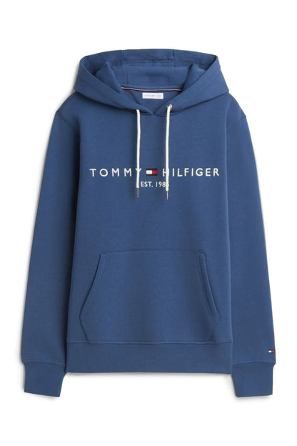 Tommy Hilfiger 11599 Logo Hoodie Aegean Sea