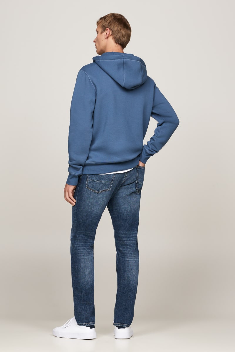 Tommy Hilfiger 11599 Logo Hoodie Aegean Sea