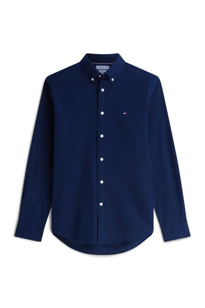 Tommy Hilfiger 40469 Regular Fit Flex Flannel Shirt Carbon Navy