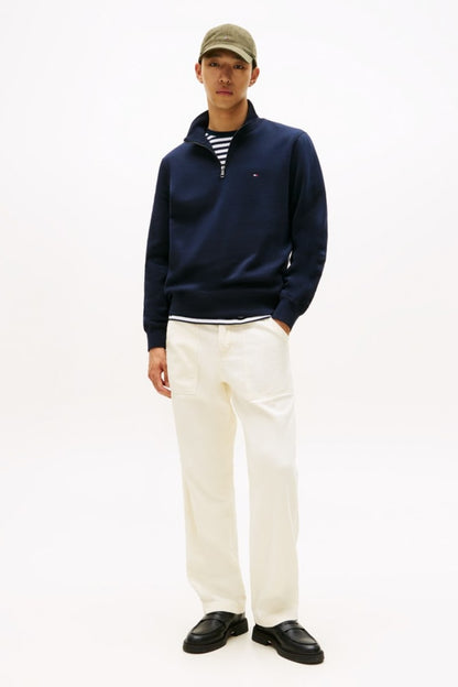 Hilfiger Ess Fleece 1/4 Aw26 - NVY BLU