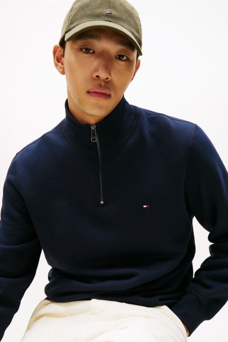 Hilfiger Ess Fleece 1/4 Aw26 - NVY BLU