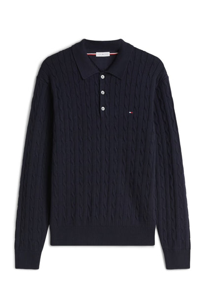 Hilfiger 41955 Class Ctn Cable Aw26 - NVY BLUE - ANNA CHECK