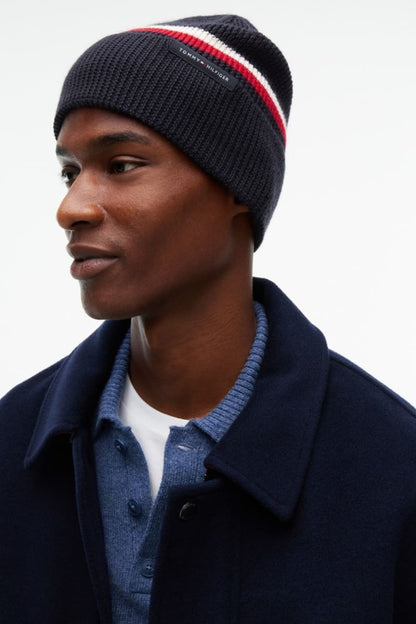 Tommy Hilfiger 14534 RWB Beanie Space Blue