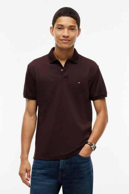 Hilfiger Liquid Cotton Polo Aw26 - CHOCOLATE