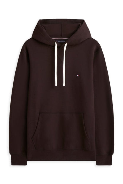 Tommy Hilfiger MW0MW39997 Essential Regular Fit Fleece Hoodie Chocolate