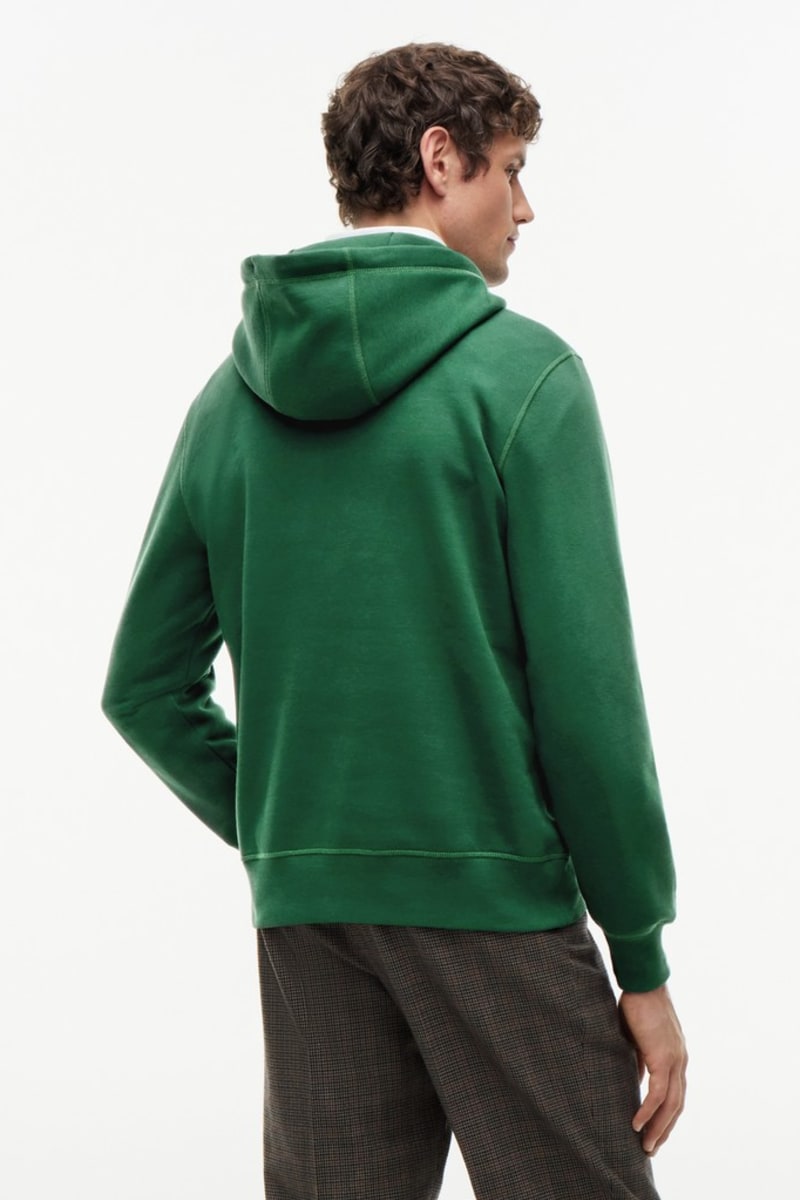 Hilfiger Logo Hoody Aw26 - ORNA GREEN