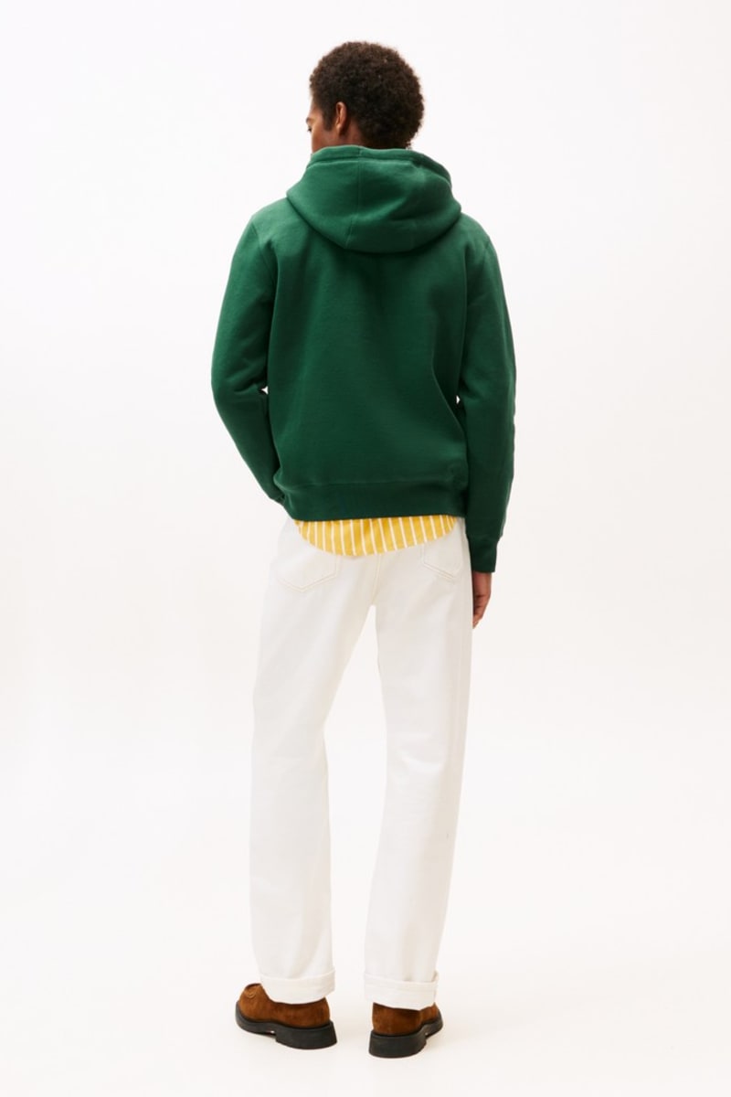 Hilfiger Logo Hoody Aw26 - ORNA GREEN