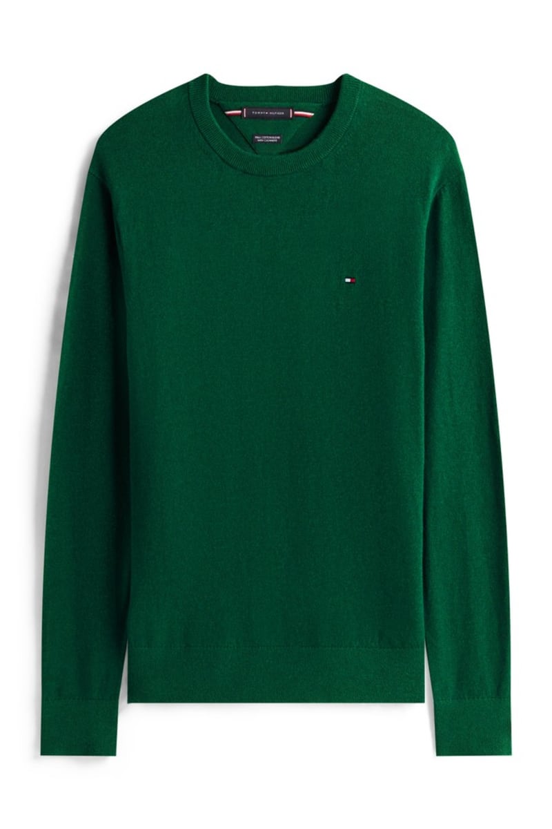 Hilfiger 28049 Pima Ctn Cash Aw26 - ORNA GREEN