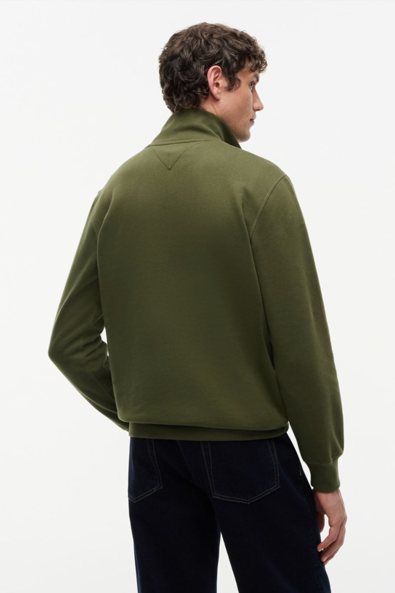 Hilfiger Ess Fleece 1/4 Aw26 - HUNT GREE