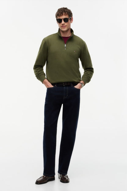 Hilfiger Ess Fleece 1/4 Aw26 - HUNT GREE