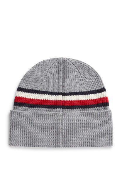 Tommy Hilfiger RWB Beanie in Medium Grey Heather