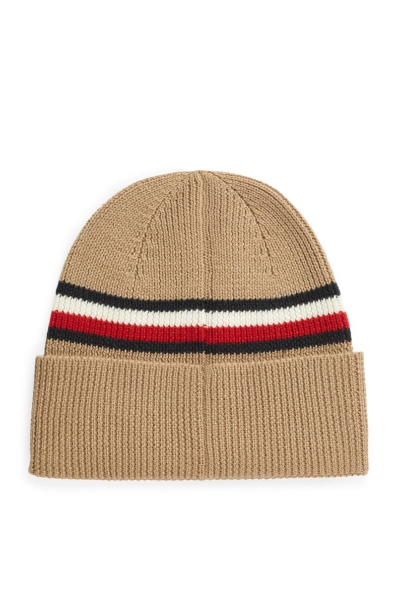 Tommy Hilfiger RWB Beanie in Southern Tan