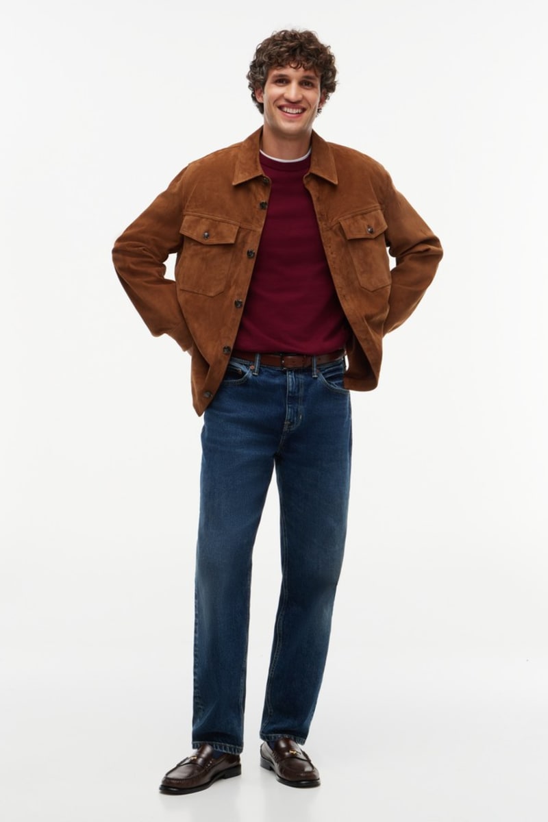 Hilfiger 28046 Pima Cash Crew Aw26 - BURGUNDY