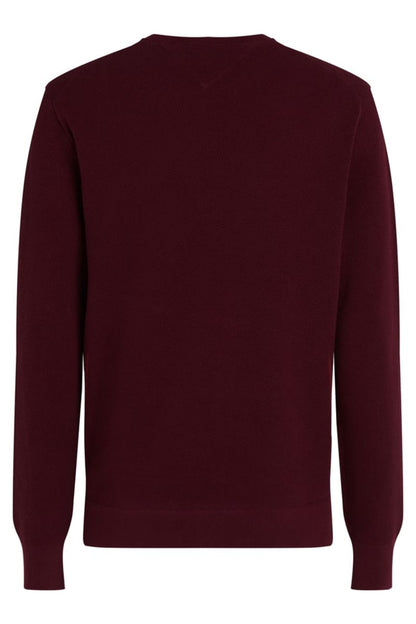 Tommy Hilfiger 36347 Essential Structure Crew Neck Jumper Burgundy