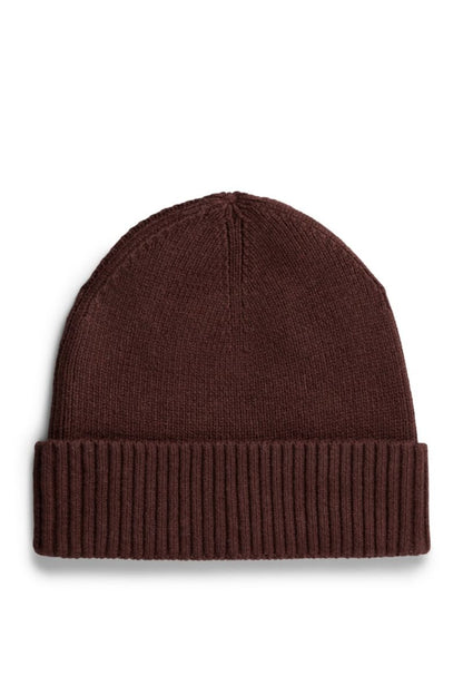 Tommy Hilfiger Flag Pima Cotton Cashmere Beanie in Red Wine