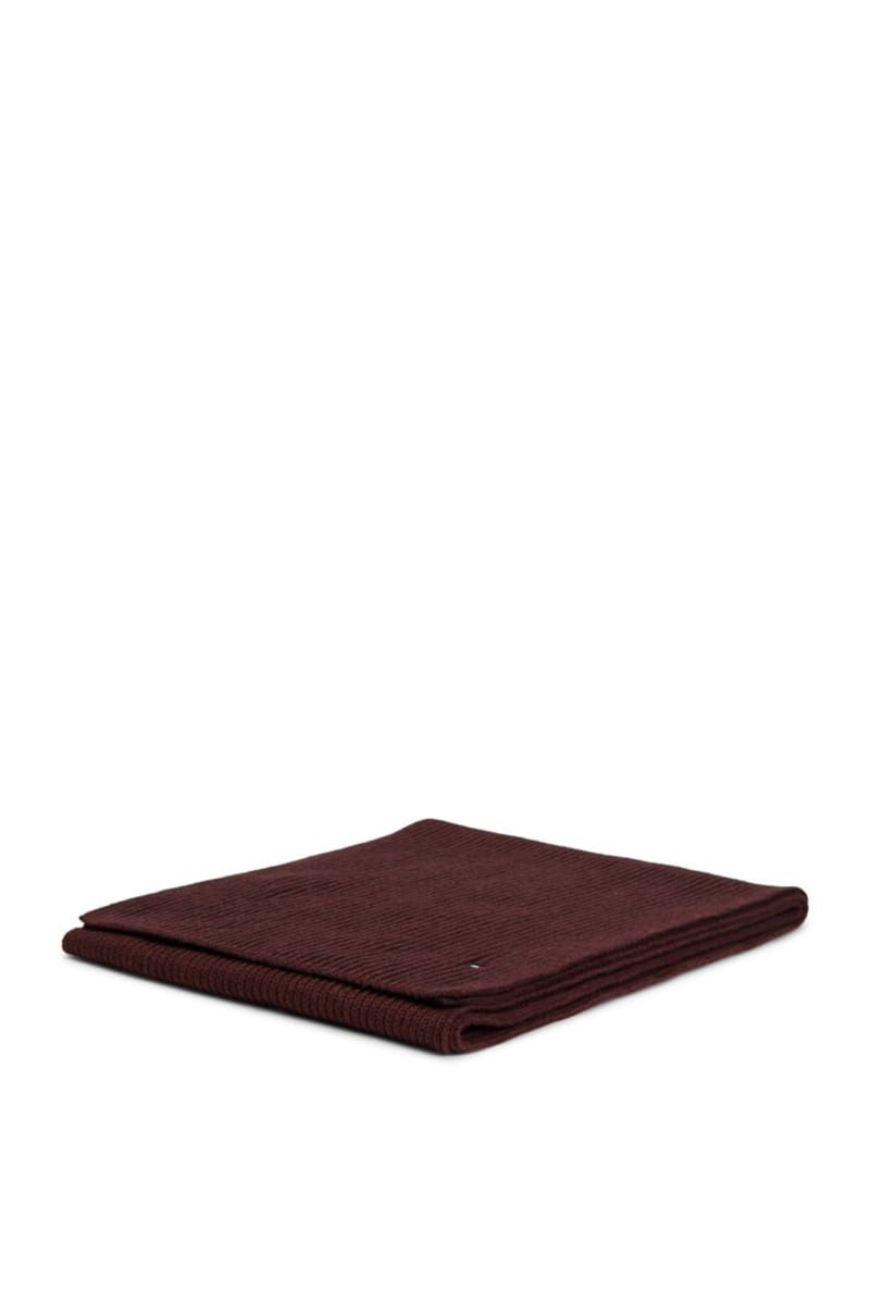 Tommy Hilfiger 12847 Flag Pima Cotton Cashmere Scarf Red Wine