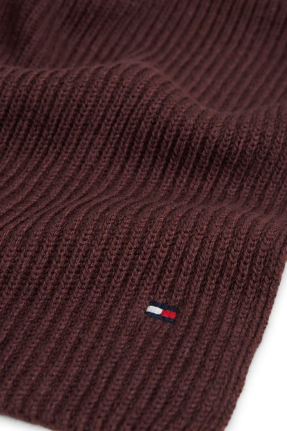 Tommy Hilfiger 12847 Flag Pima Cotton Cashmere Scarf Red Wine