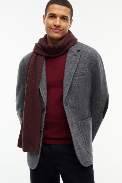 Tommy Hilfiger 12847 Flag Pima Cotton Cashmere Scarf Red Wine
