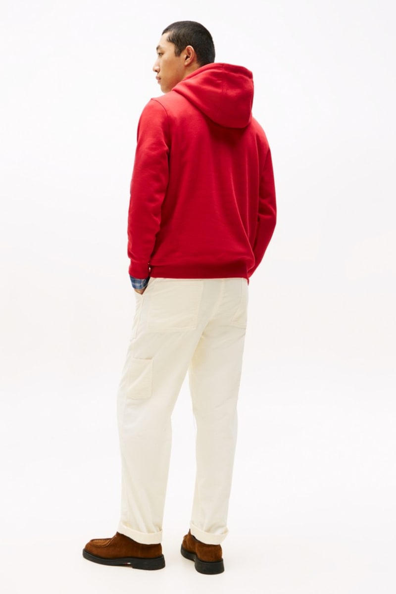 Tommy Hilfiger 11599 Logo Hoodie Medium Red