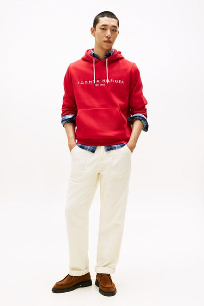 Tommy Hilfiger 11599 Logo Hoodie Medium Red