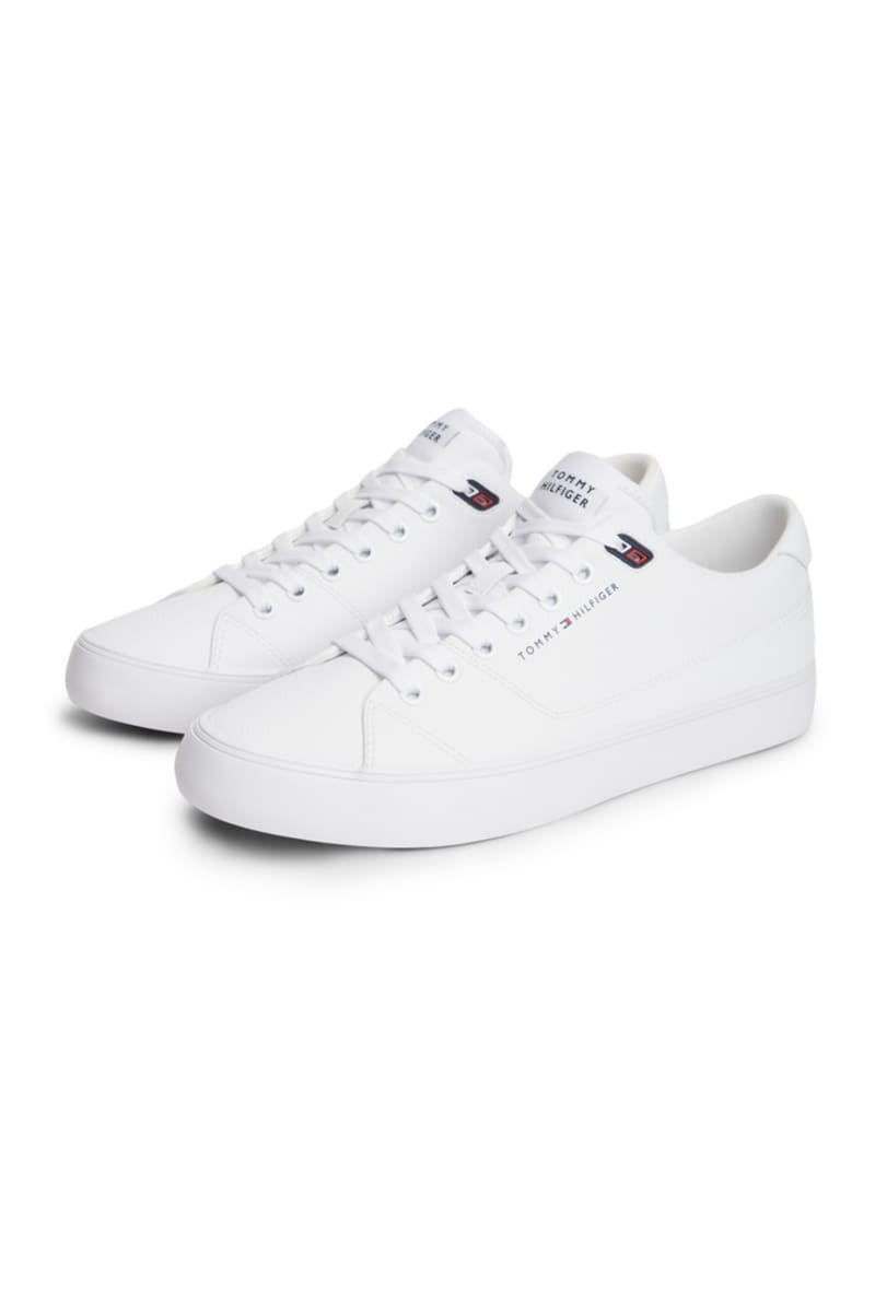 Tommy Hilfiger 5947 Harlem Leather Vulcanised Sneakers White