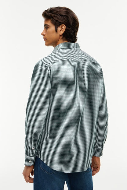 Tommy Hilfiger 36395 Regular Fit Heritage Gingham Oxford Shirt Hunter Check