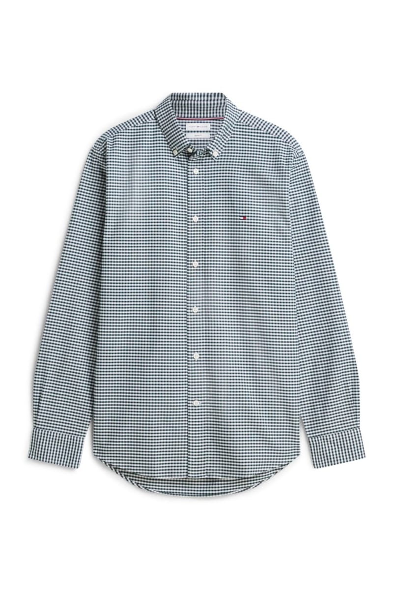 Tommy Hilfiger 36395 Regular Fit Heritage Gingham Oxford Shirt Hunter Check