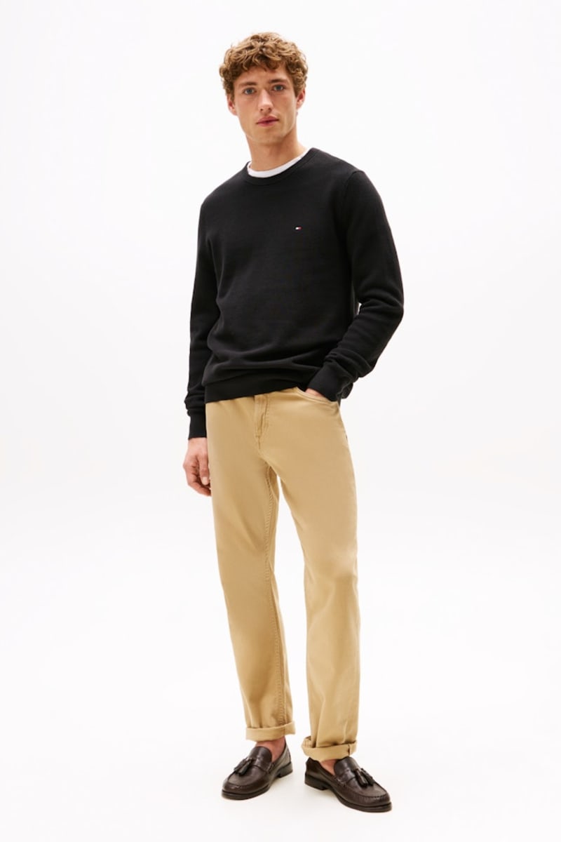 Hilfiger 36347 Ess Structure Crew Aw26 - BLACK