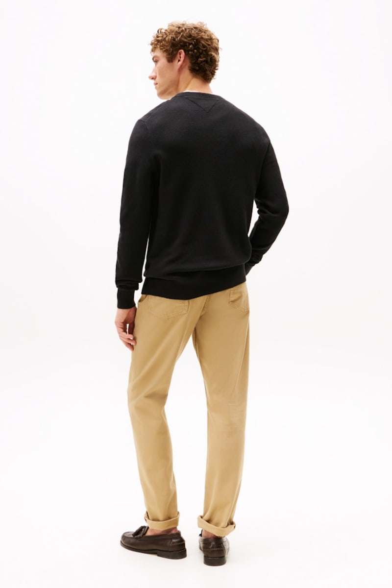 Hilfiger 36347 Ess Structure Crew Aw26 - BLACK