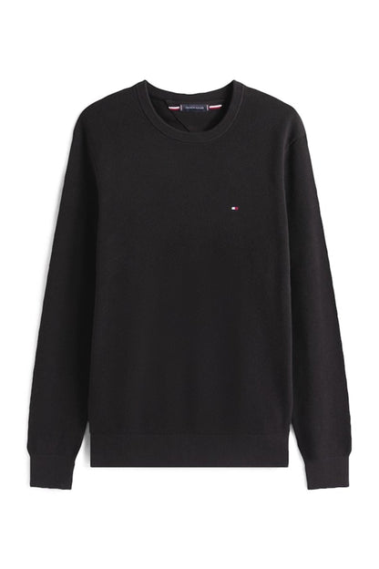 Hilfiger 36347 Ess Structure Crew Aw26 - BLACK