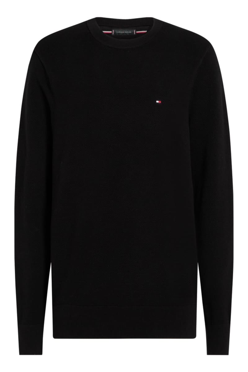 Hilfiger 36347 Ess Structure Crew Aw26 - BLACK