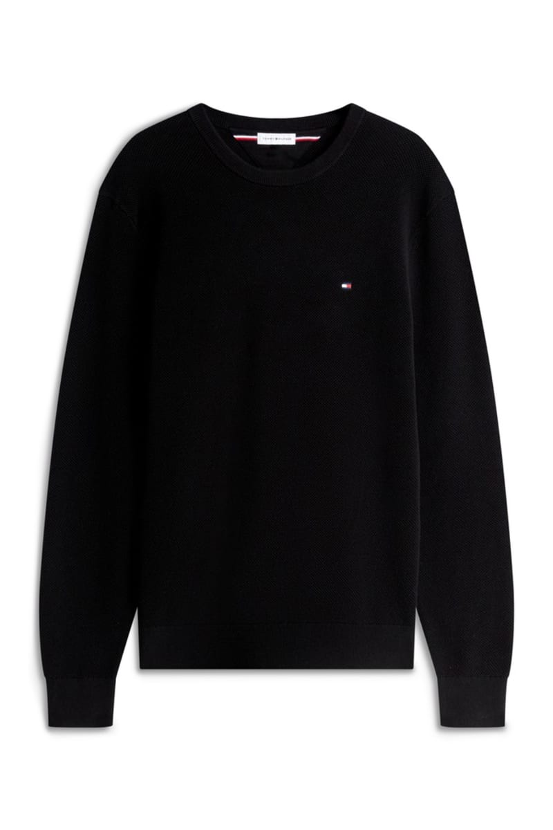 Hilfiger 36347 Ess Structure Crew Aw26 - BLACK
