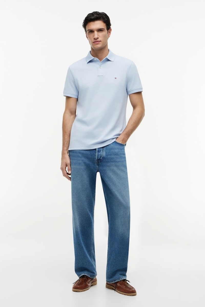 Tommy Hilfiger 1985 Regular Fit Polo Shirt Sky Blue