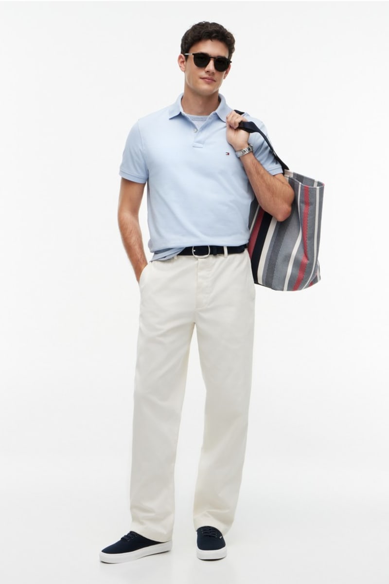 Tommy Hilfiger 1985 Regular Fit Polo Shirt Sky Blue
