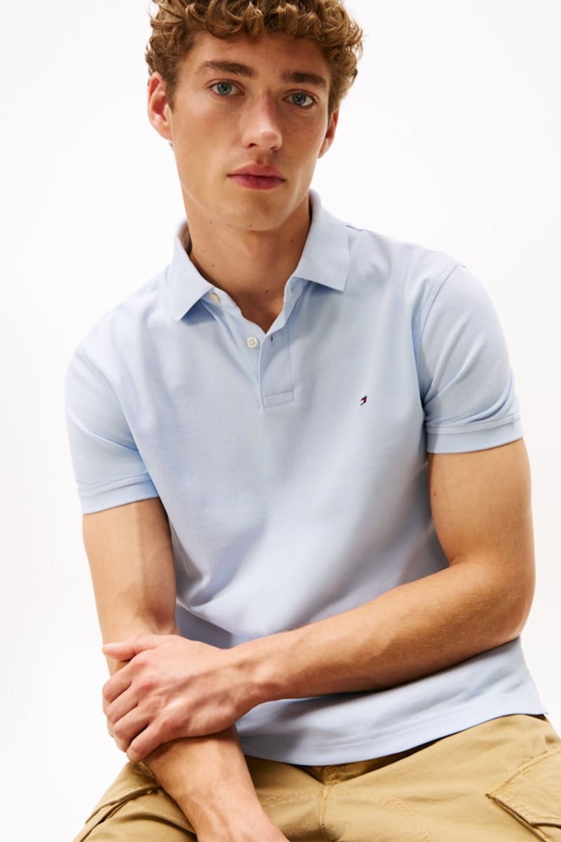Tommy Hilfiger 1985 Regular Fit Polo Shirt Sky Blue