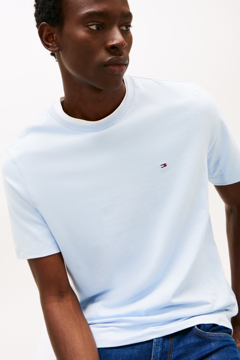 Tommy Hilfiger Essential Seasonal Regular Fit T-Shirt Sky Blue