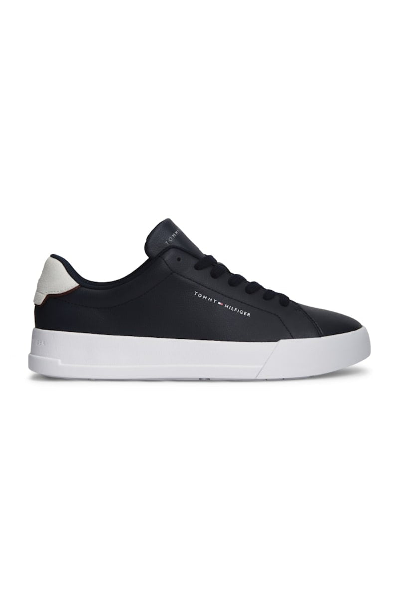 Tommy Hilfiger 5367 Pebble Grain Court Leather Sneakers Desert Sky
