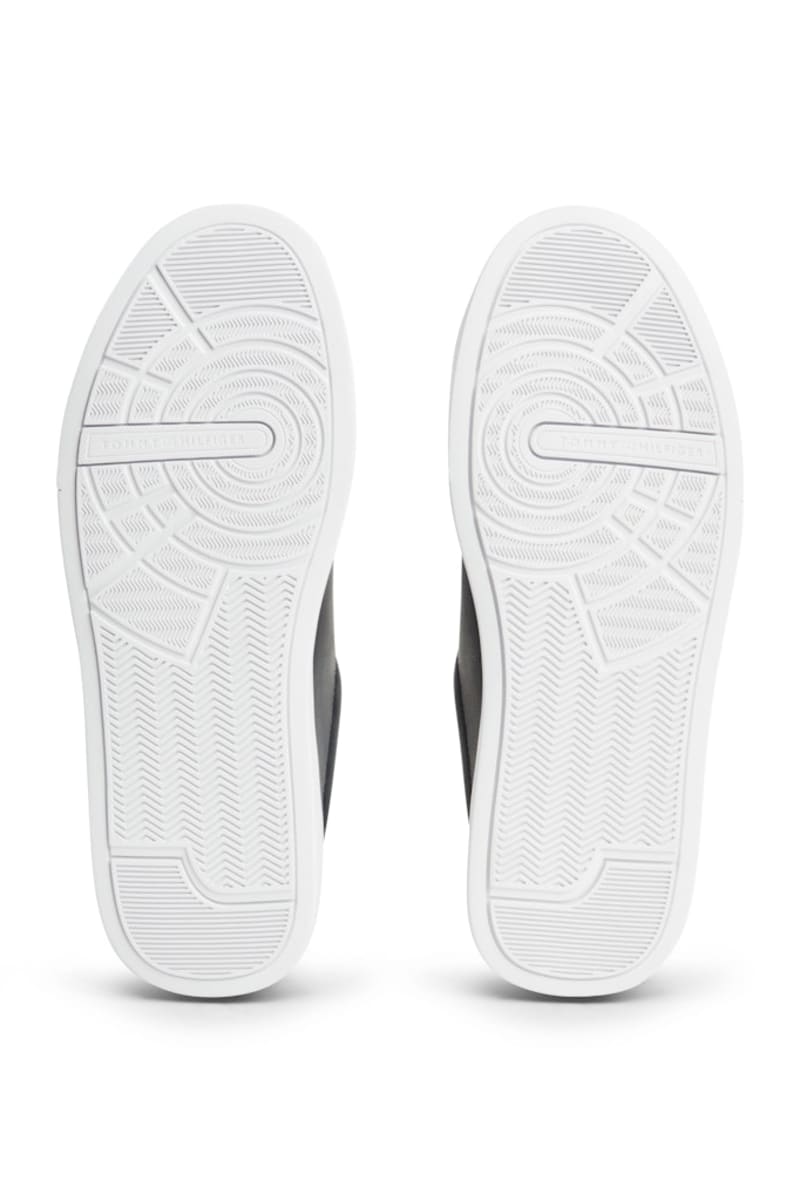 Tommy Hilfiger 5367 Pebble Grain Court Leather Sneakers Desert Sky